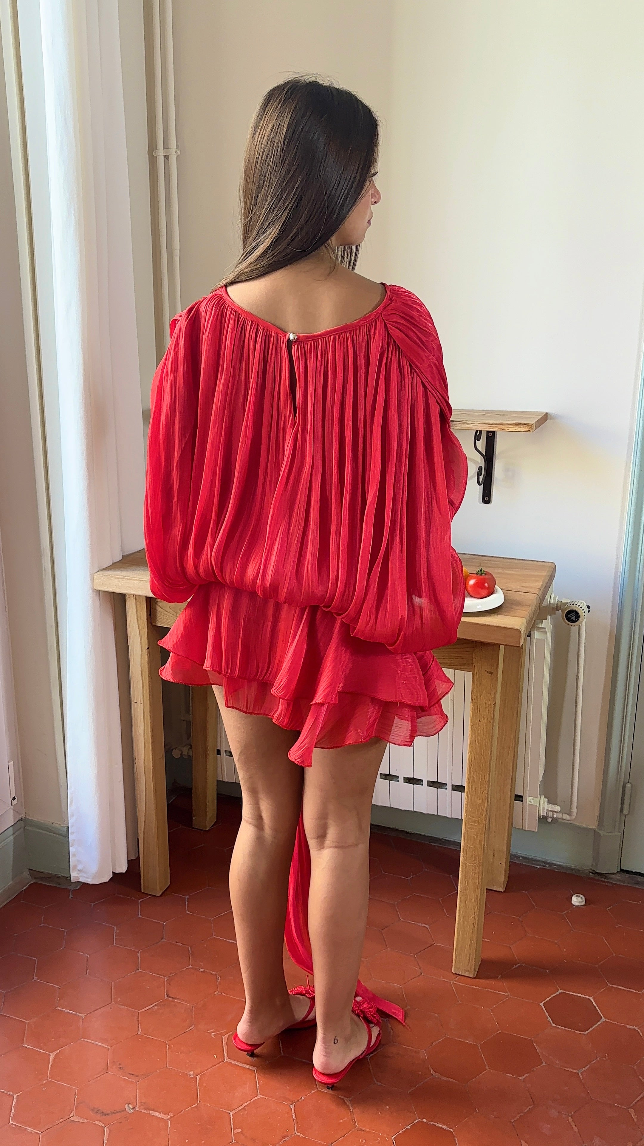 ROBE JACKY - ROUGE