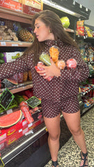 ENSEMBLE GABRIELLE - MARRON