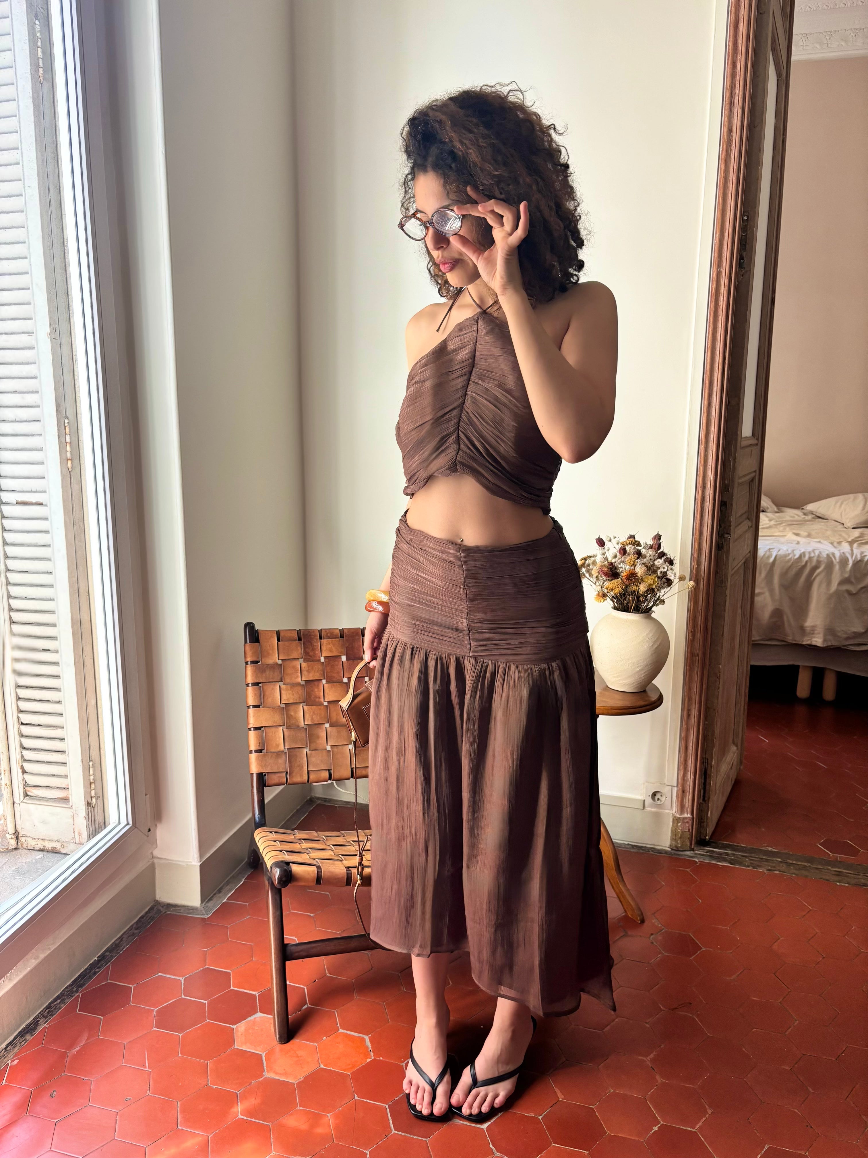 ENSEMBLE MARGOT - MARRON